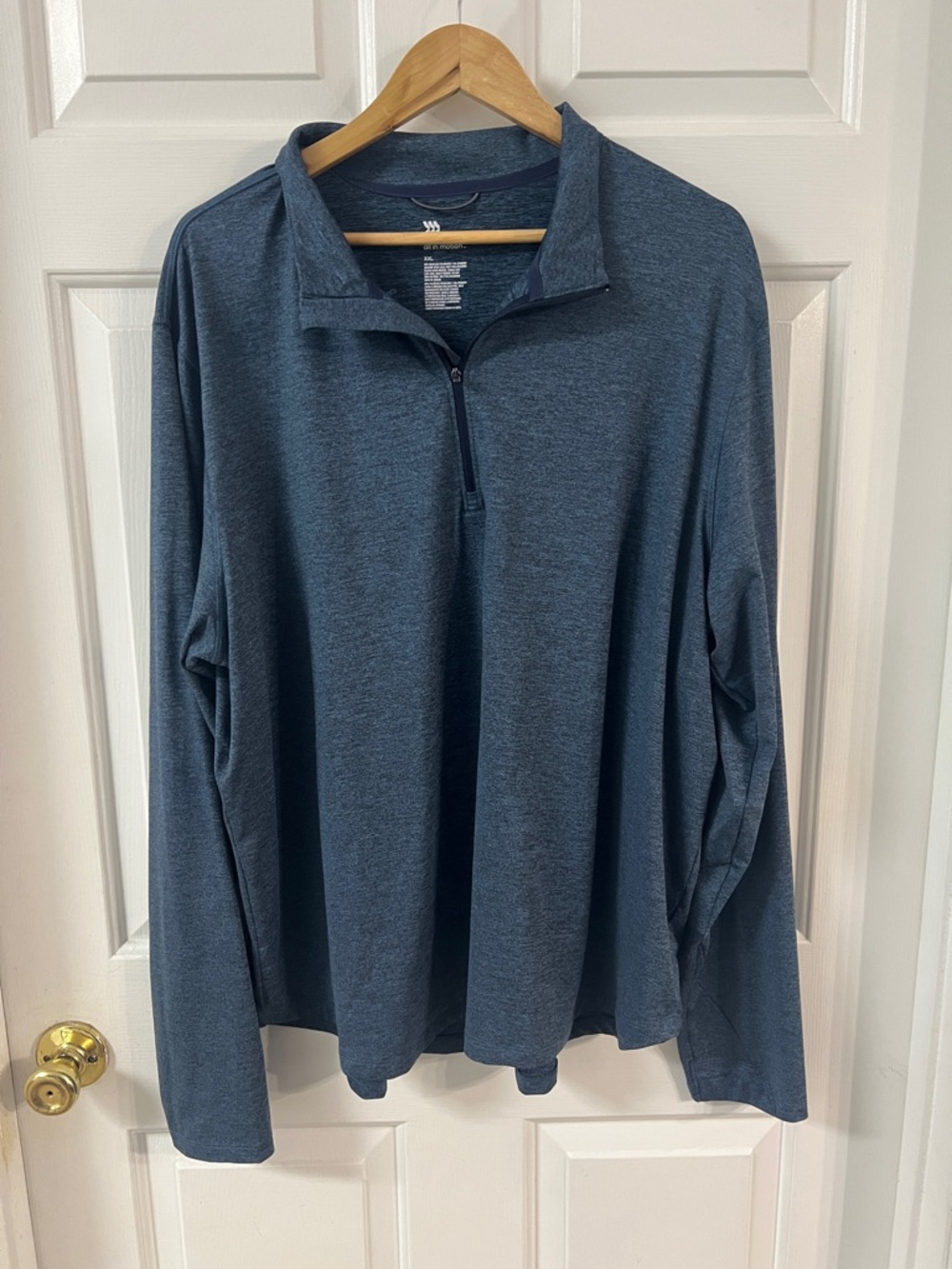 Target All in Motion Heathered Navy Zip Pullover